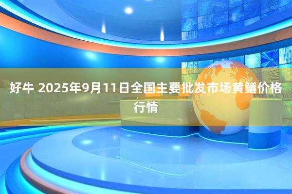 好牛 2025年9月11日全国主要批发市场黄鳝价格行情