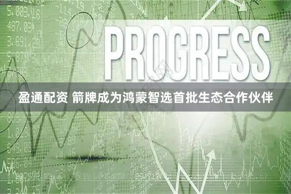 盈通配资 箭牌成为鸿蒙智选首批生态合作伙伴